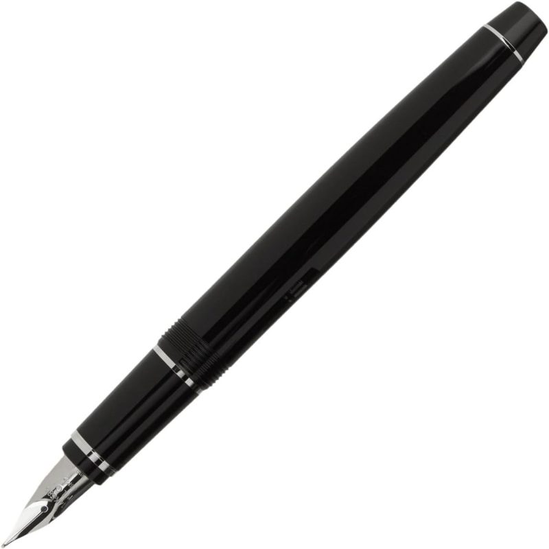 Pen, Black with Rhodium Accents, Soft Extra Fine Nib
