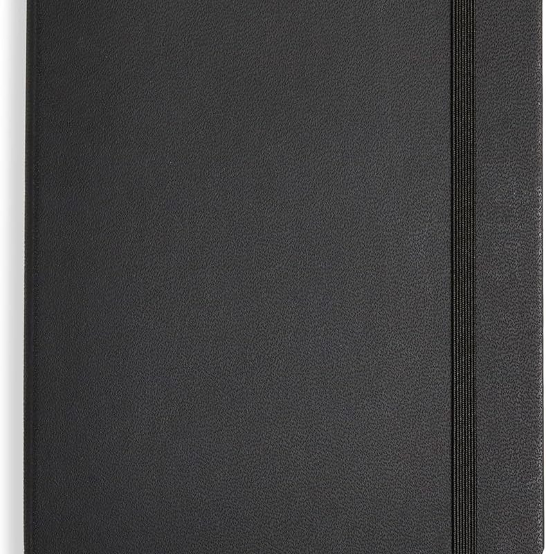 Classic Lined Notebook, 240 Pages Hardcover, 5 x 8.25-Inch, Black